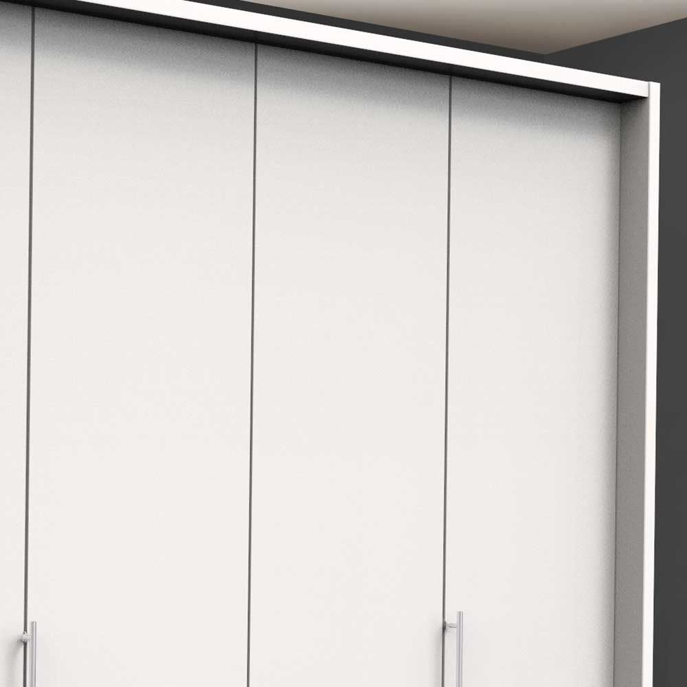 Weißer Schlafzimmerschrank mit Falttüren - Donpiave