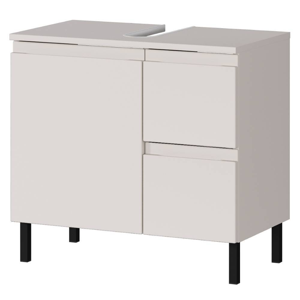 60 cm Waschbeckenschrank in Hellgrau - Dadra