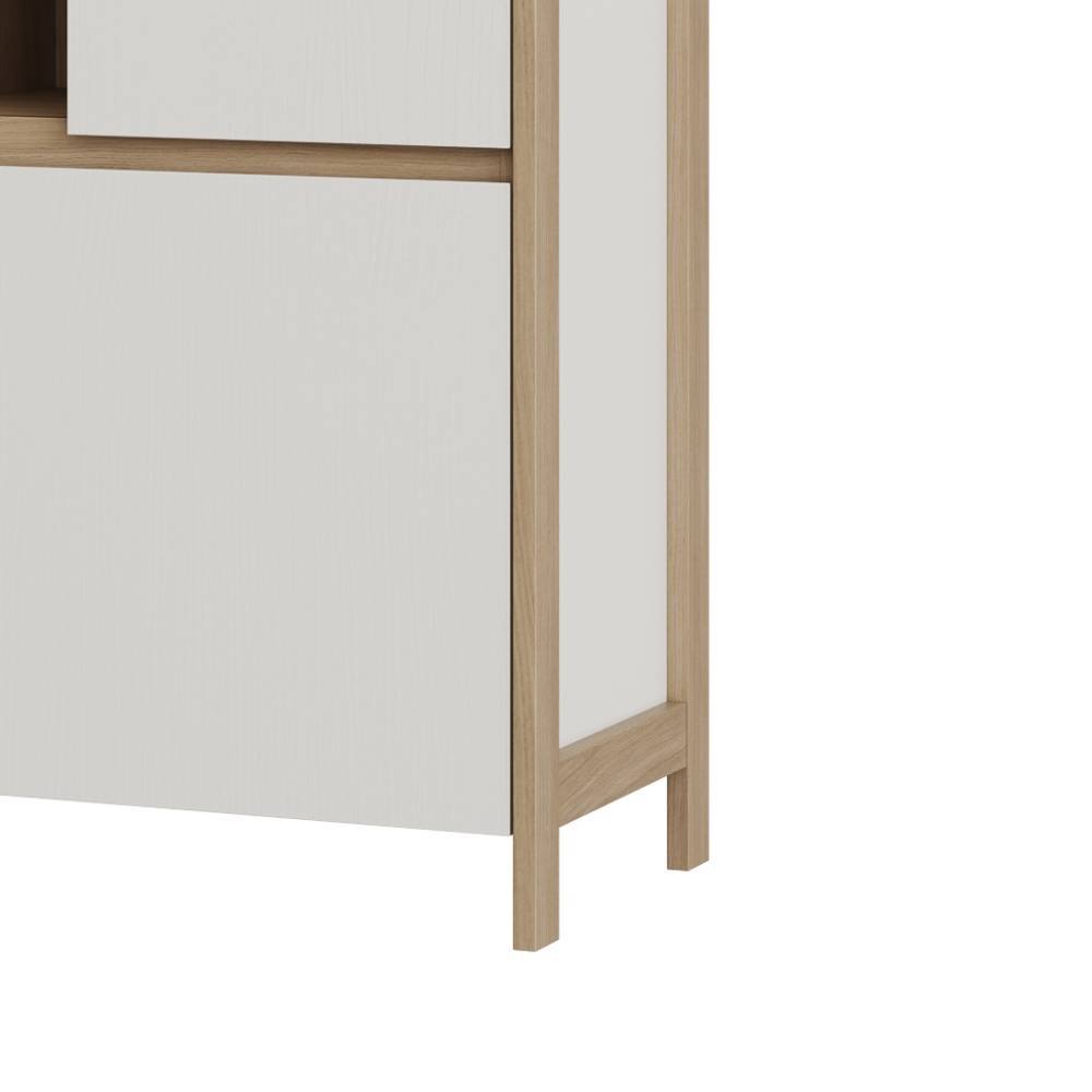 Schreibtisch und Highboard Set - Ovidio (zweiteilig)