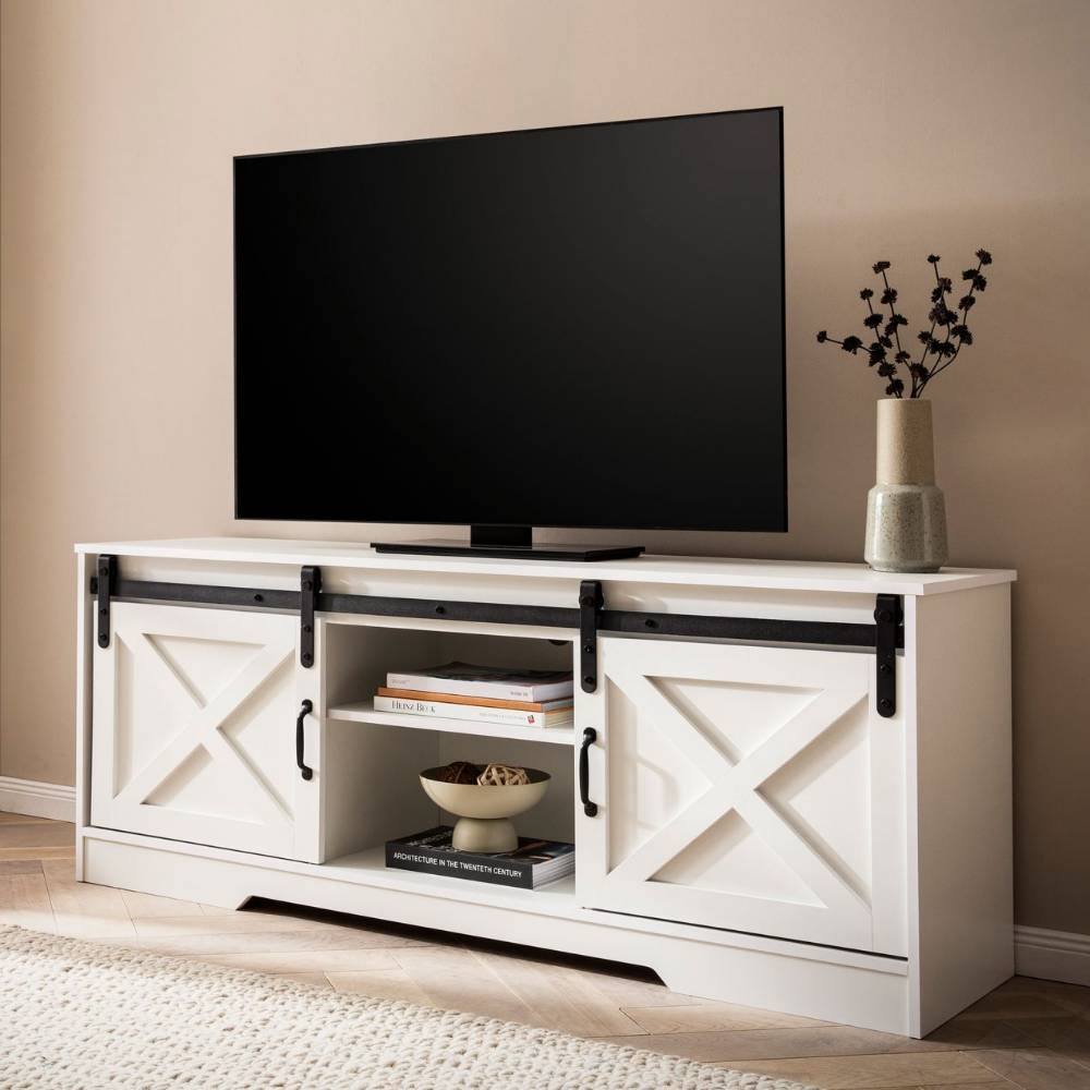 TV-Lowboard mit Schiebetüren - Diamant