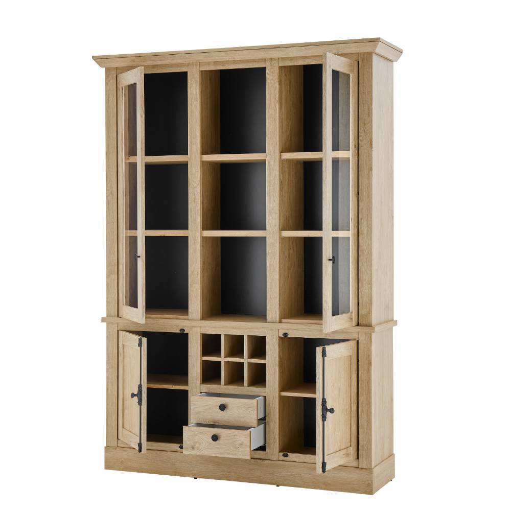 Landhaus-Schrank in Eiche Gold - Hengas