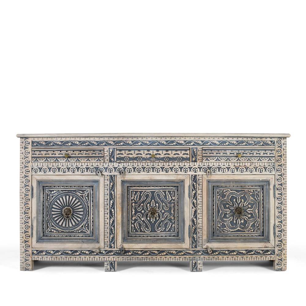 Design-Sideboard in Blaugrau und Sand - Stamforts