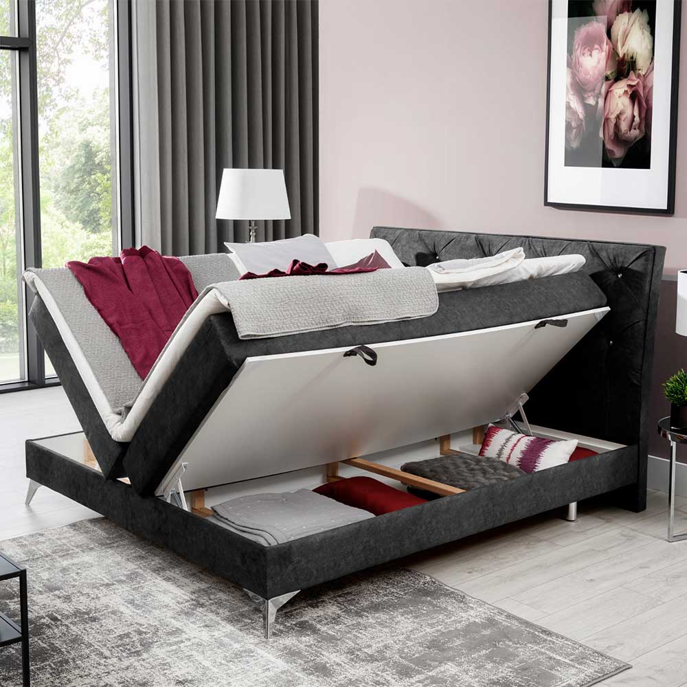 Boxbett mit Matratze und Topper - Pinja