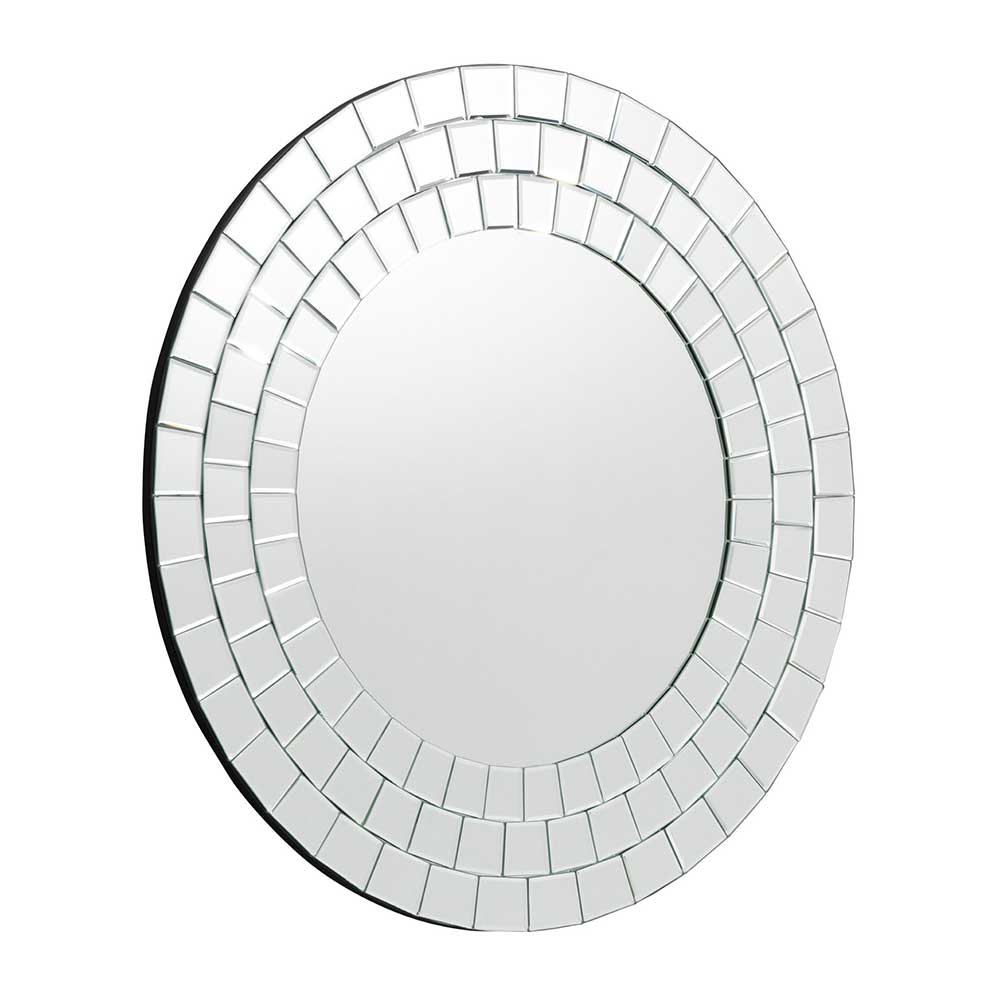 Runder Spiegel mit Mosaik Spiegel Rahmen - Bennetto