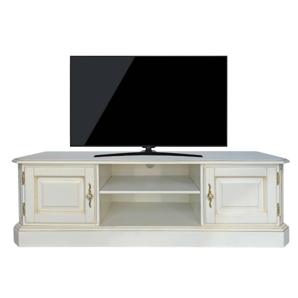 TV Unterschrank in Antikweiß - Laros