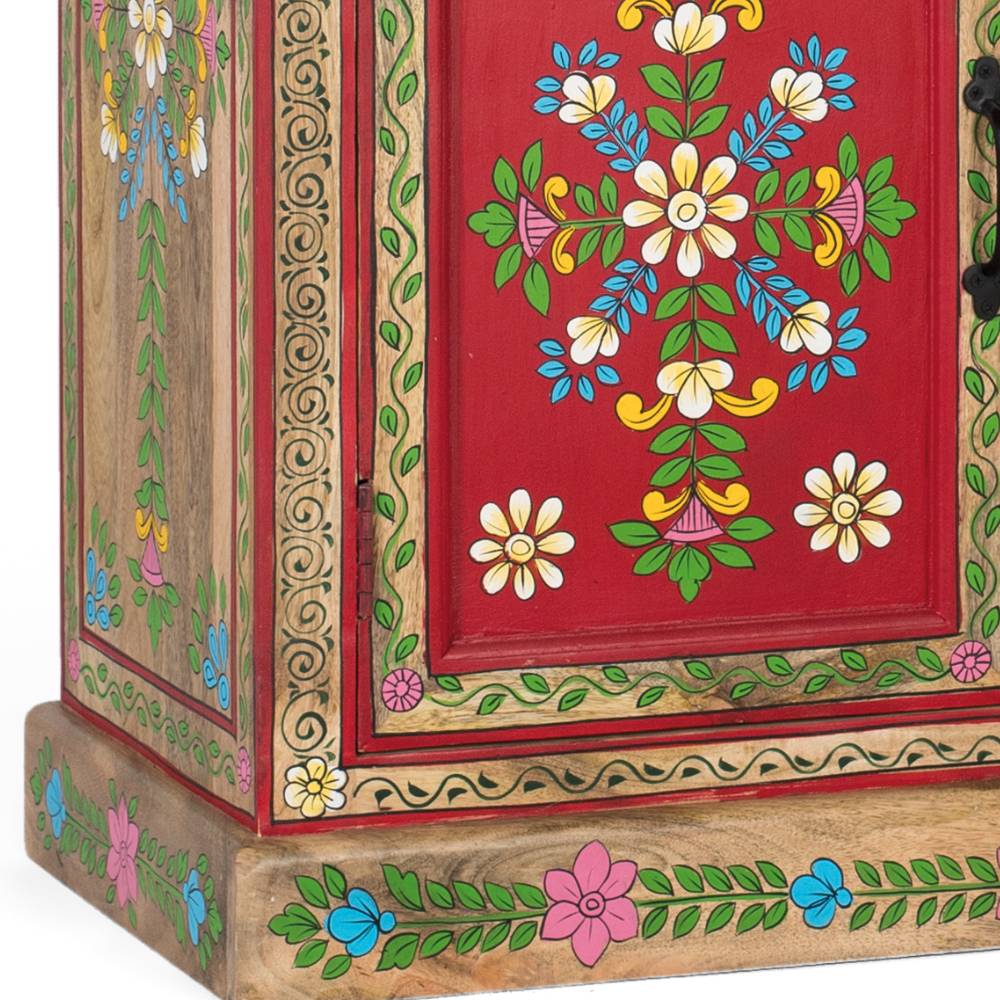 Kommode mit folkloristischen Blumen Motiven - Gionala