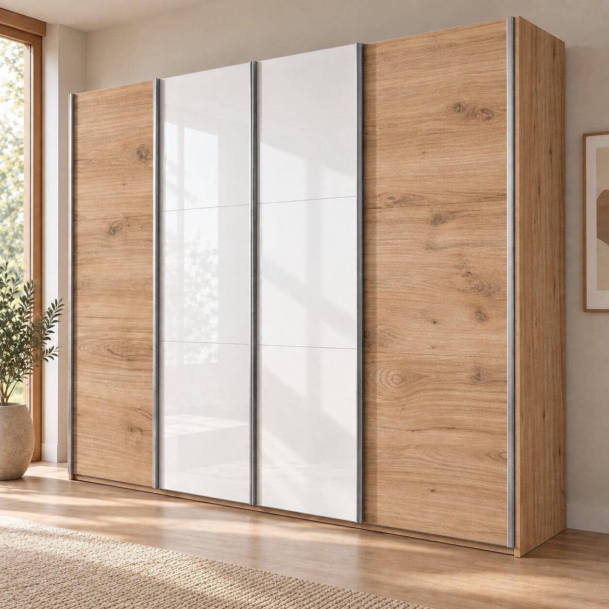 Kleiderschrank mit Schiebetüren 350 cm breit - Dagidoyo
