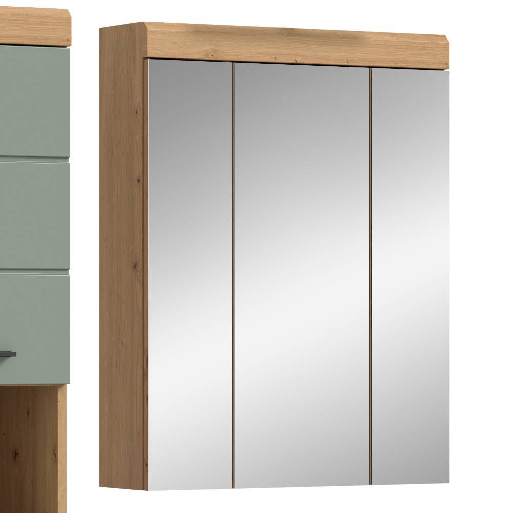 Badezimmer-Komplett-Set in Salbei - Tamdato (vierteilig)