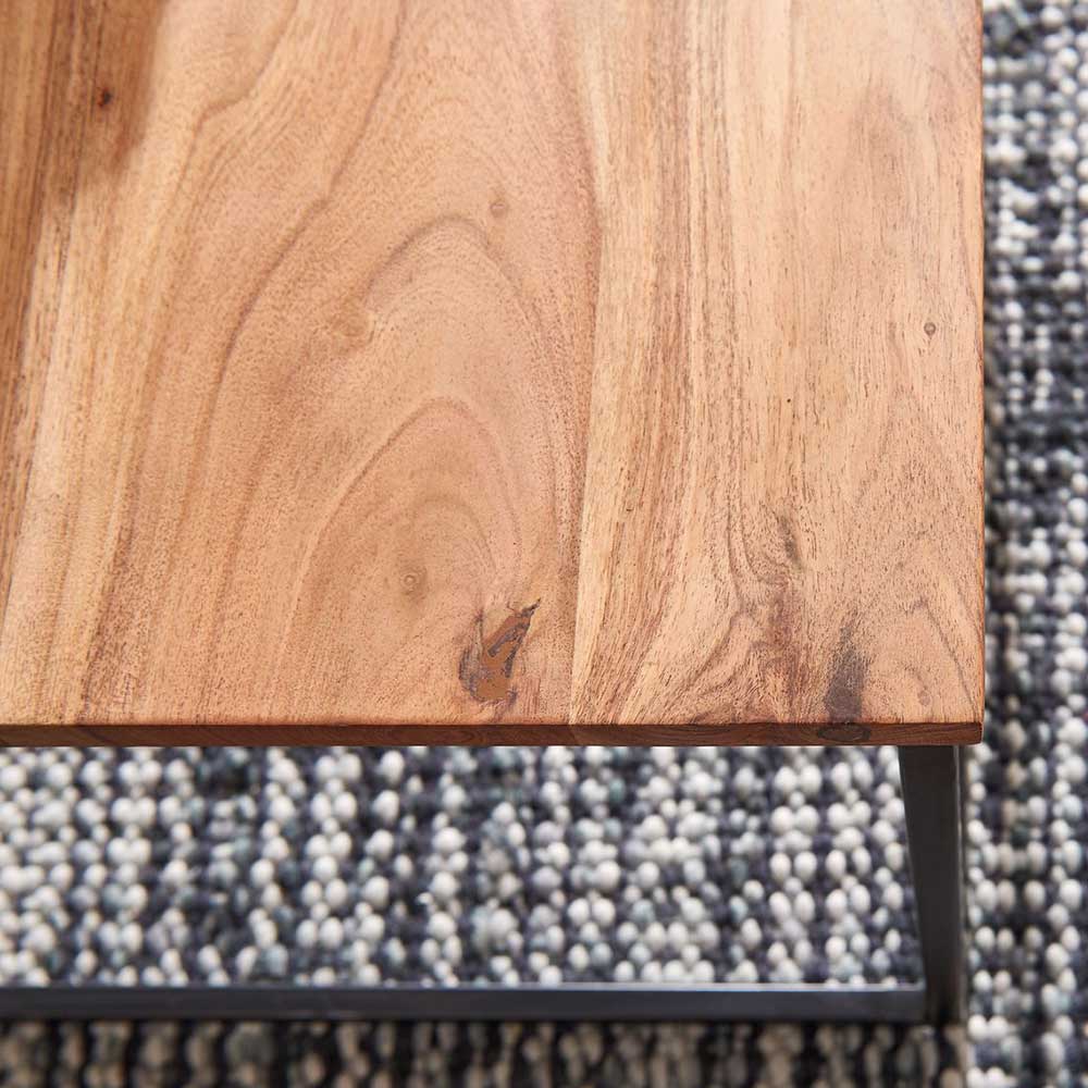 60x41x60 Wohnzimmertisch aus Holz Akazie - Vertoc