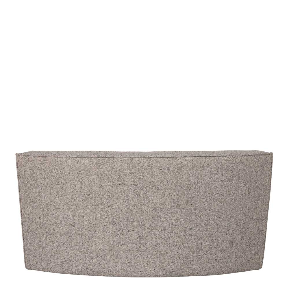 Halbrundes Esstisch-Sofa in Beigegrau meliert - William