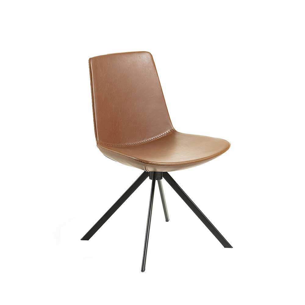 Moderner Esstisch Stuhl mit Metallgestell - Barrys (2er Set)
