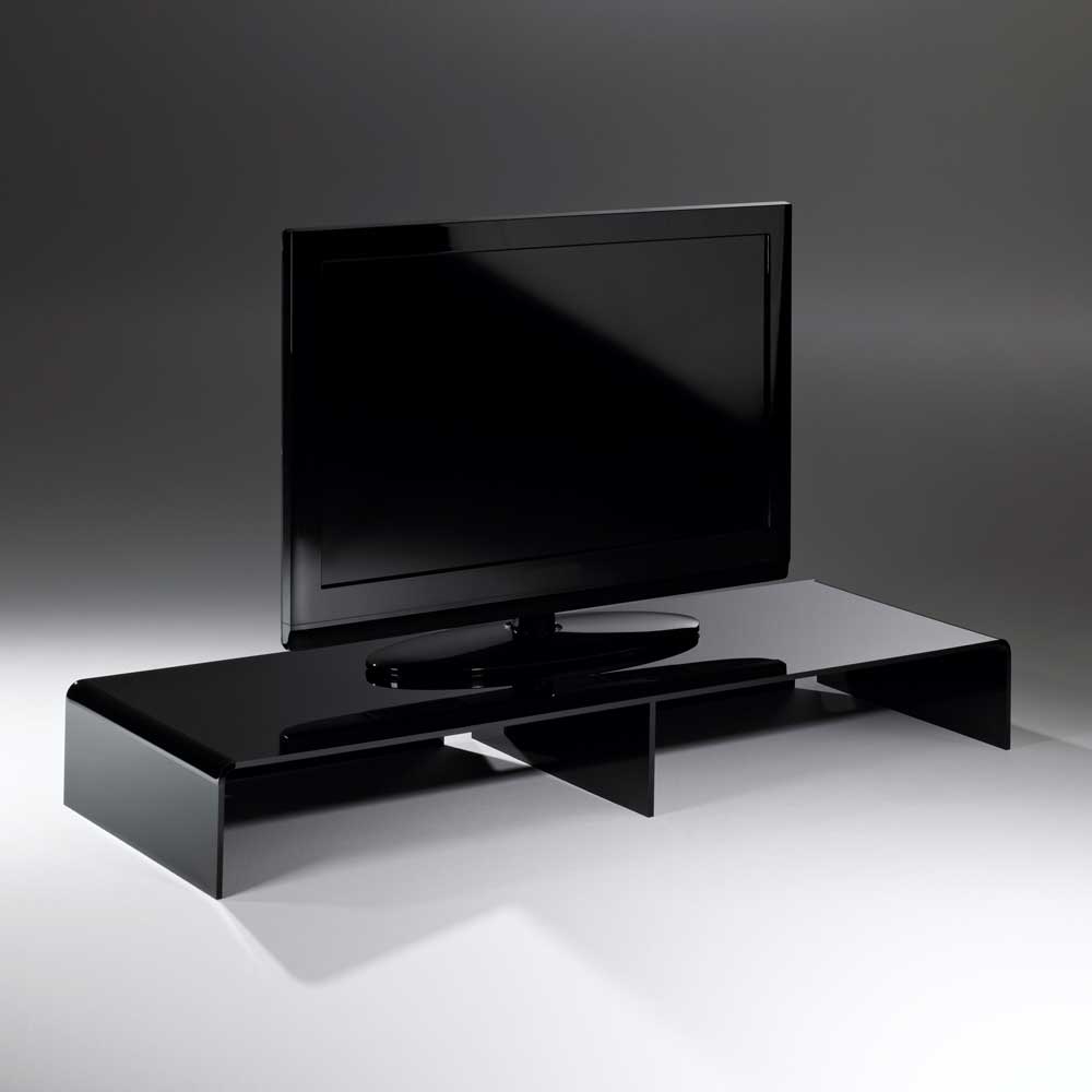 Design Acryl TV Tisch in Schwarz - Simeon