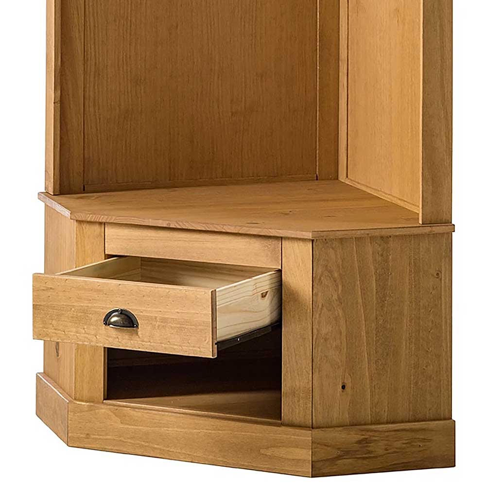 Eckgarderobe in Kiefer Natur - Kumico