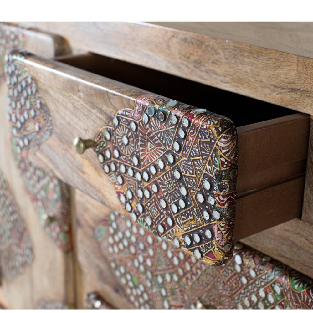 Ethno Design Sideboard aus Massivholz - Jeen