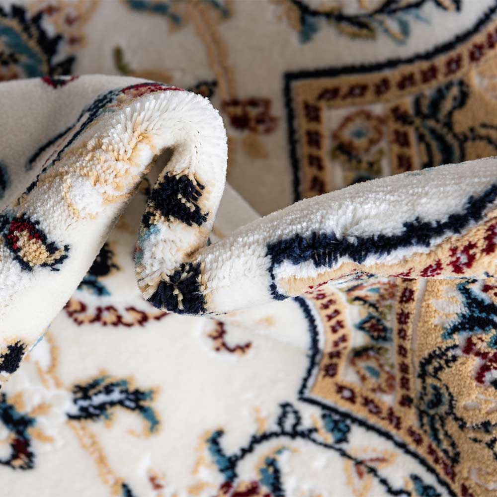 Orientalisch gemusterter Teppich in Creme & Braun - Piana