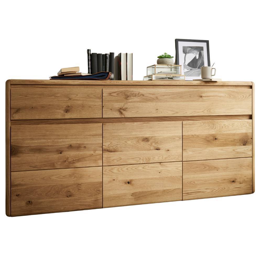 Holz-Sideboard aus Wildeiche massiv - Isydro