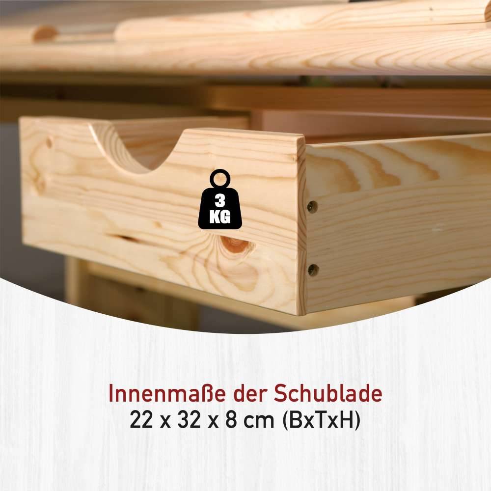 109x55 Kinder Schreibtisch höhenverstellbar - Cantabria