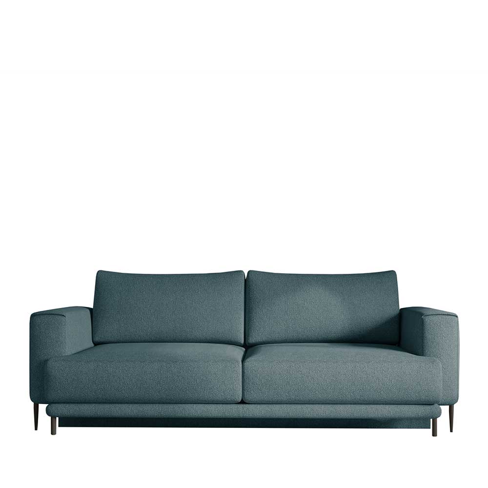 Stoff-Klappcouch in Petrol Blau - Iloventa