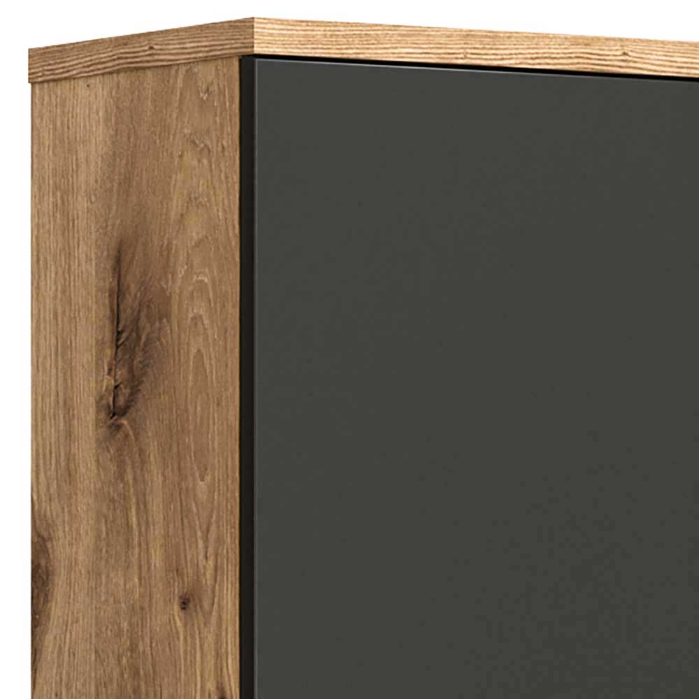 37x75x25 cm 1-türiger Bad Oberschrank modern - Steikun