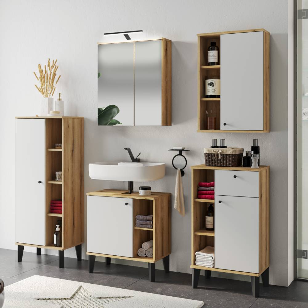 Badeinrichtung Möbel-Kombi modern - Naviron (fünfteilig)