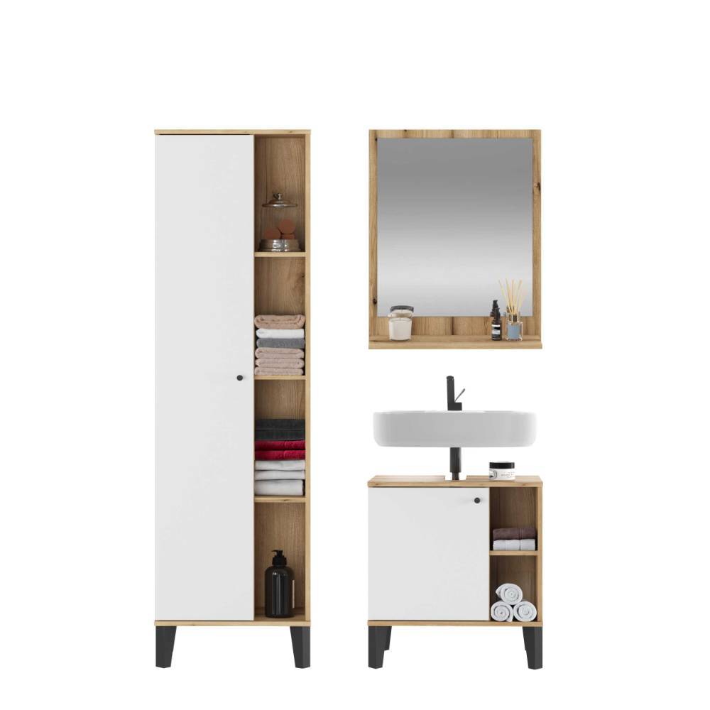 Badezimmermöbel Set modern - Naviron (dreiteilig)