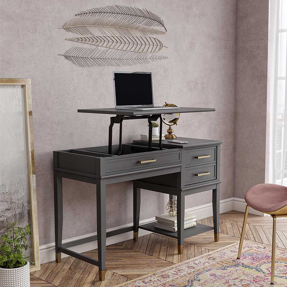 Schreibtisch mit hochstellbarer Tischplatte - Obbo