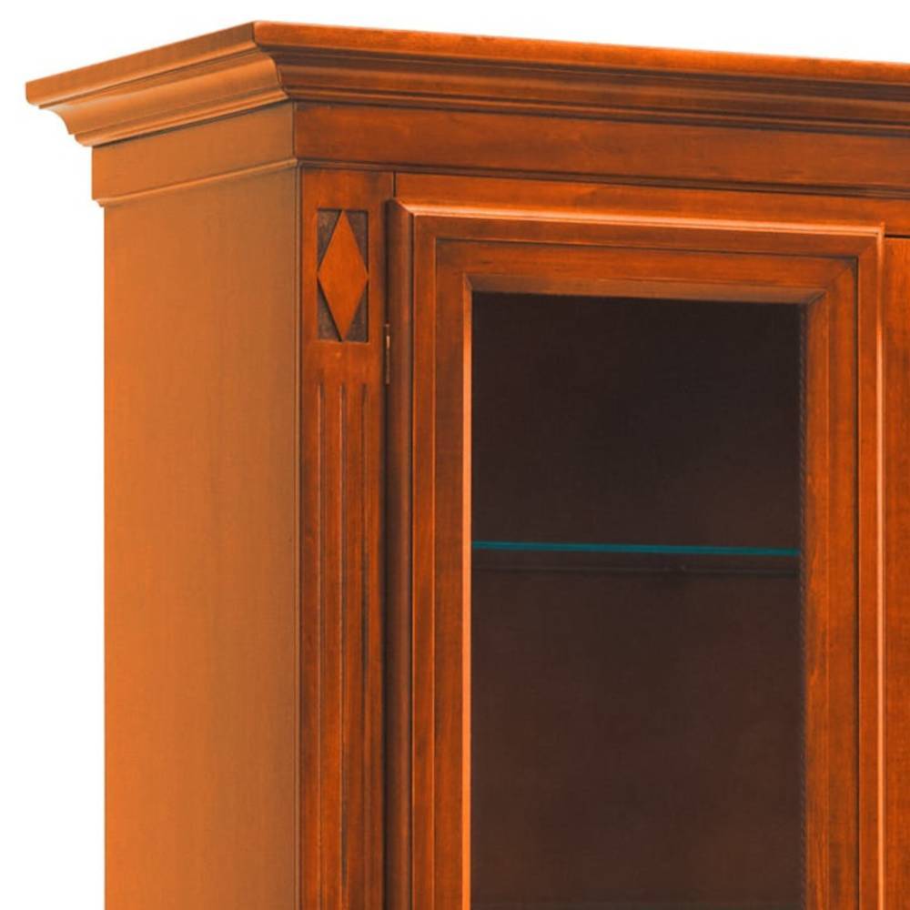 Vitrinenschrank in Kirschbaumfarben - Manukau