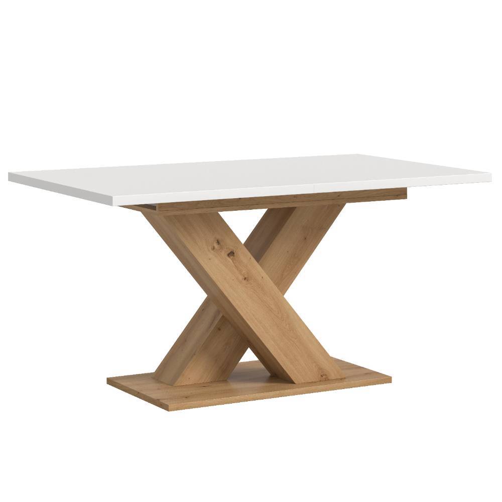 Zweifarbiger Designtisch in Weiß - Potosia