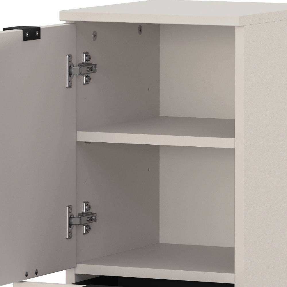 Badezimmer Midischrank in Hellgrau - Konzit