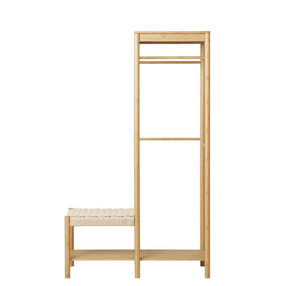 Minimalistische Garderobe aus Bambus - Saridio