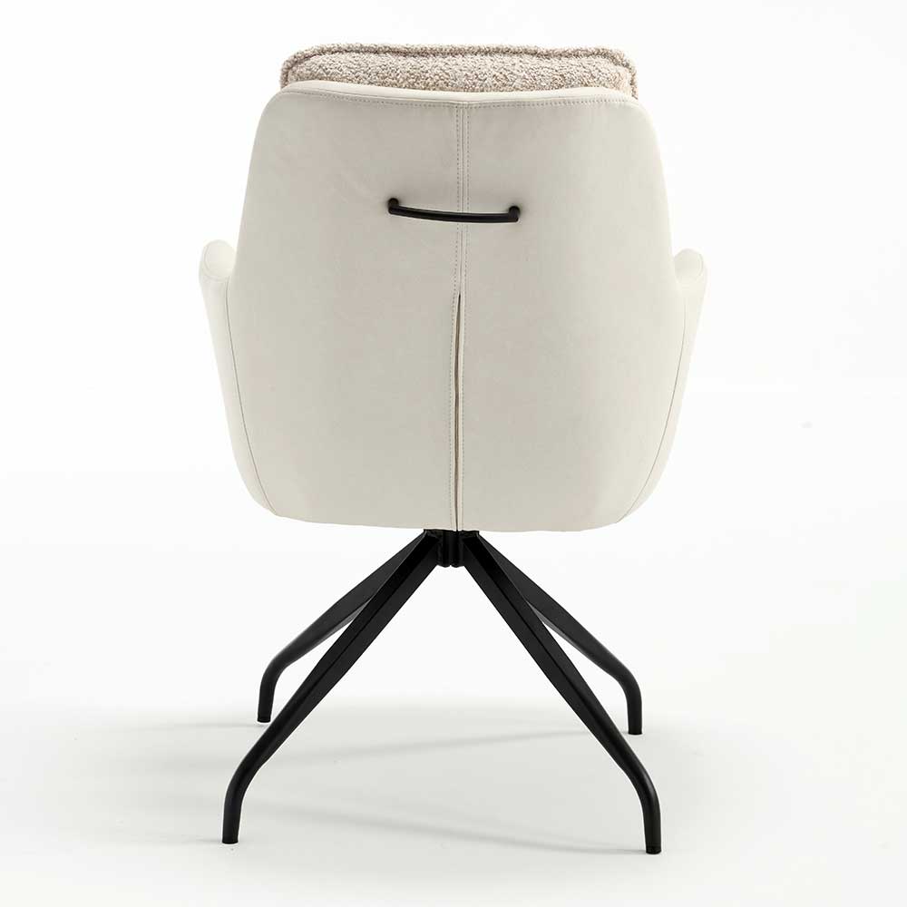 Esstisch Drehsessel in Creme - Tripple (2er Set)