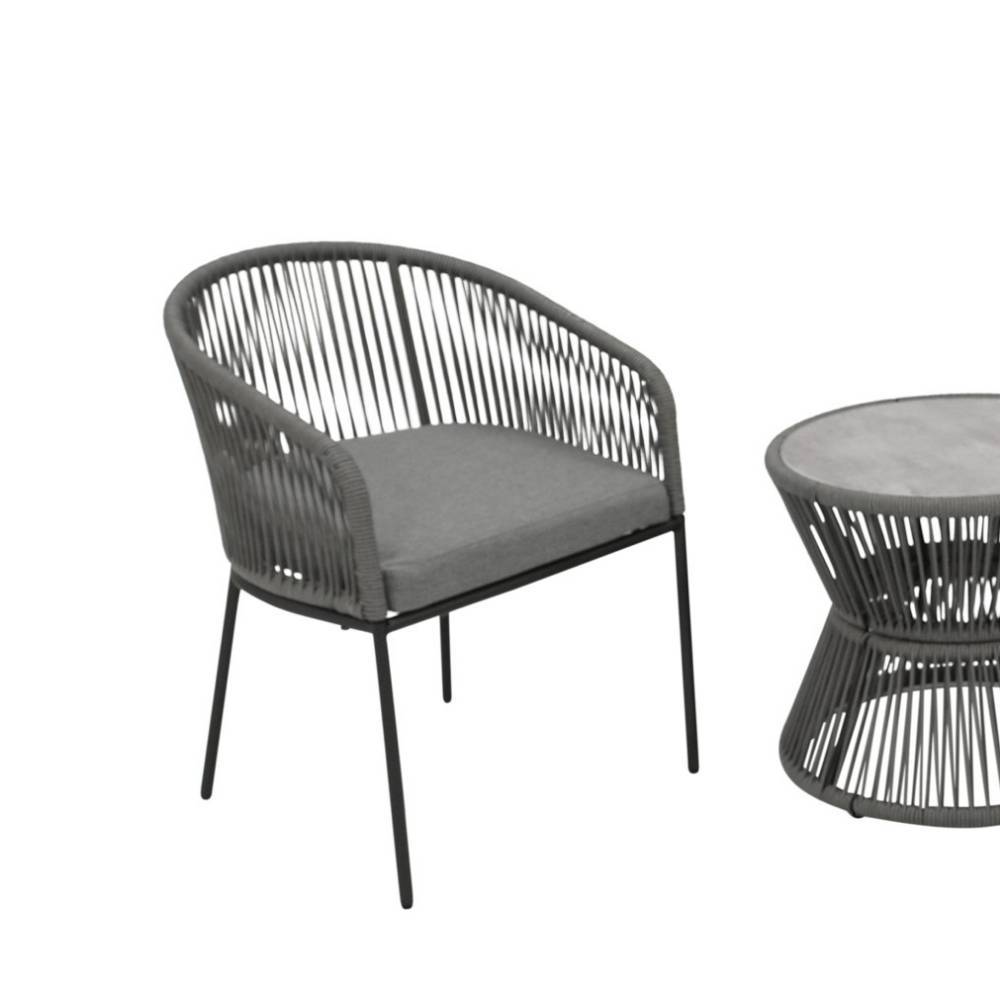 Outdoor Loungesessel und Tisch Set - Hawar (dreiteilig)