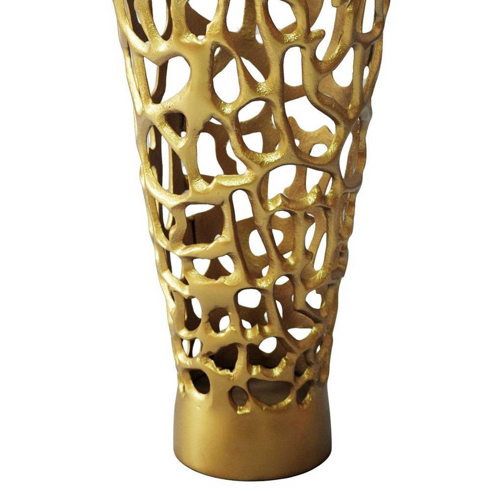 Vase in Goldfarben - Cisanda