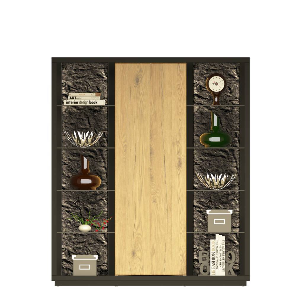 Design-Highboard zweifarbig - Friburgo