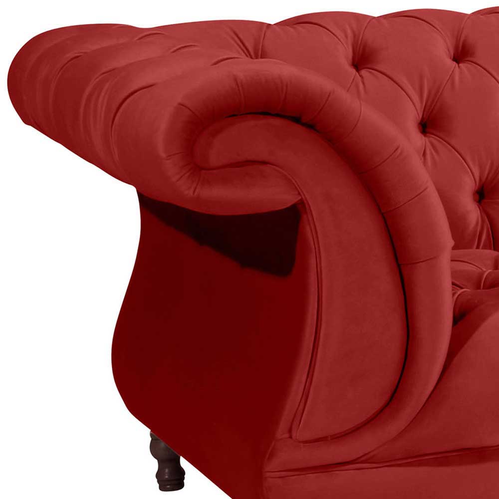 Roter Barock Sessel im XXL Format - Henissa