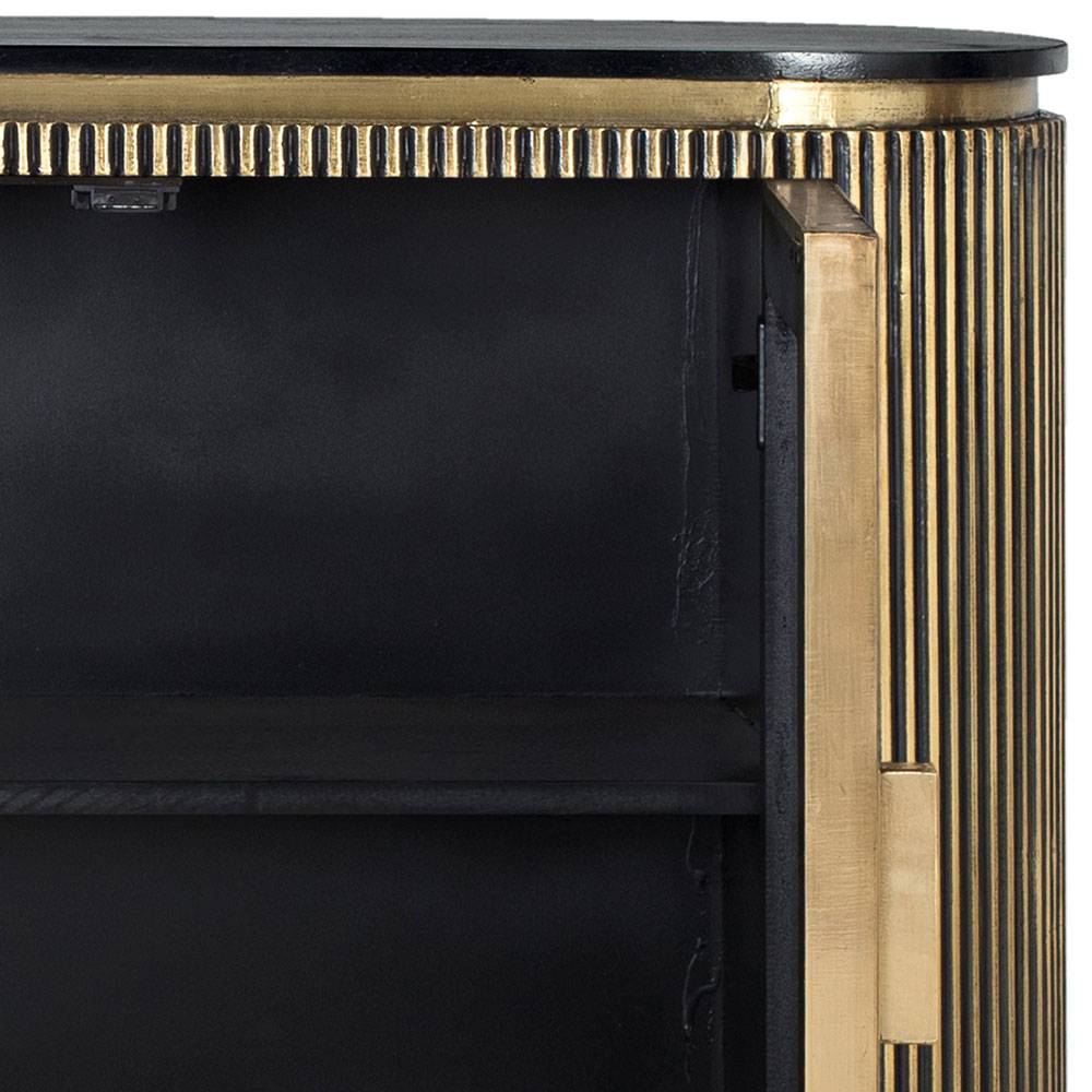 Design Kombi-Kommode mit Marmorplatte - Hayato