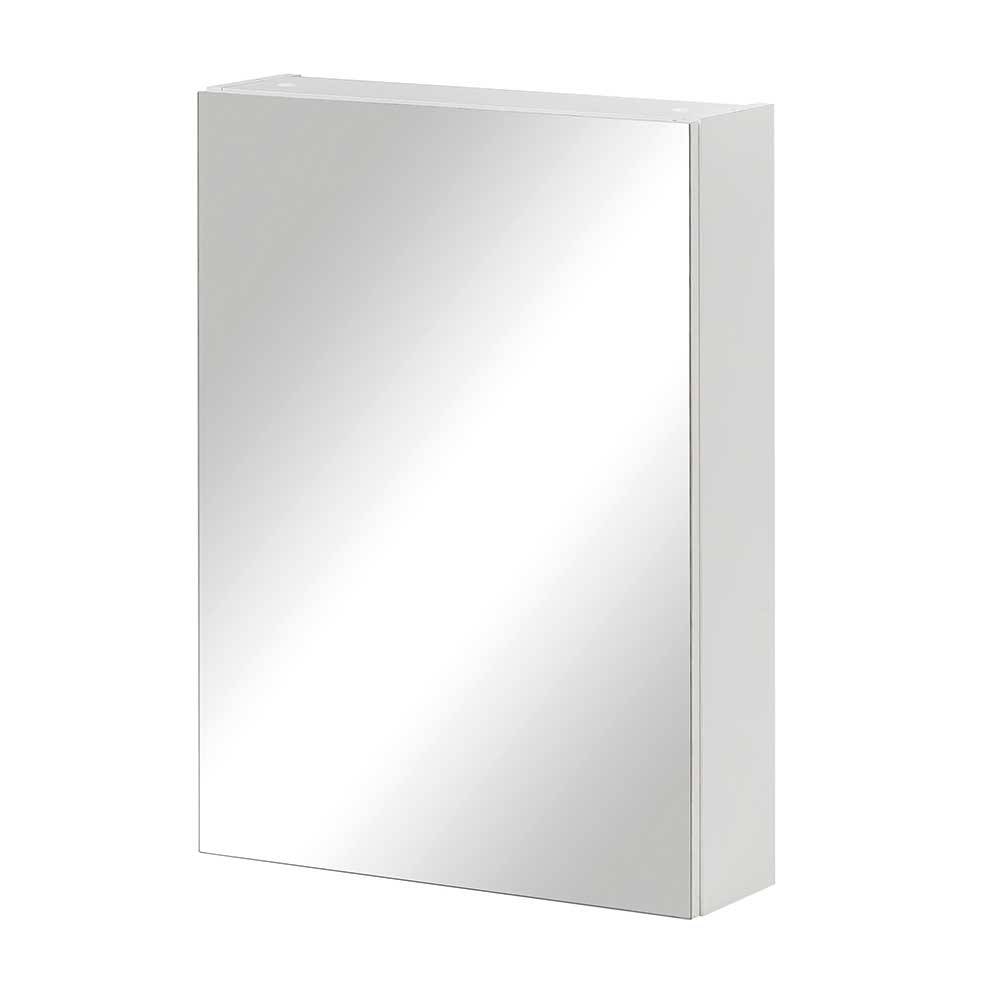 Badezimmer Spiegelschrank in Weiß 1-türig - Etravia I