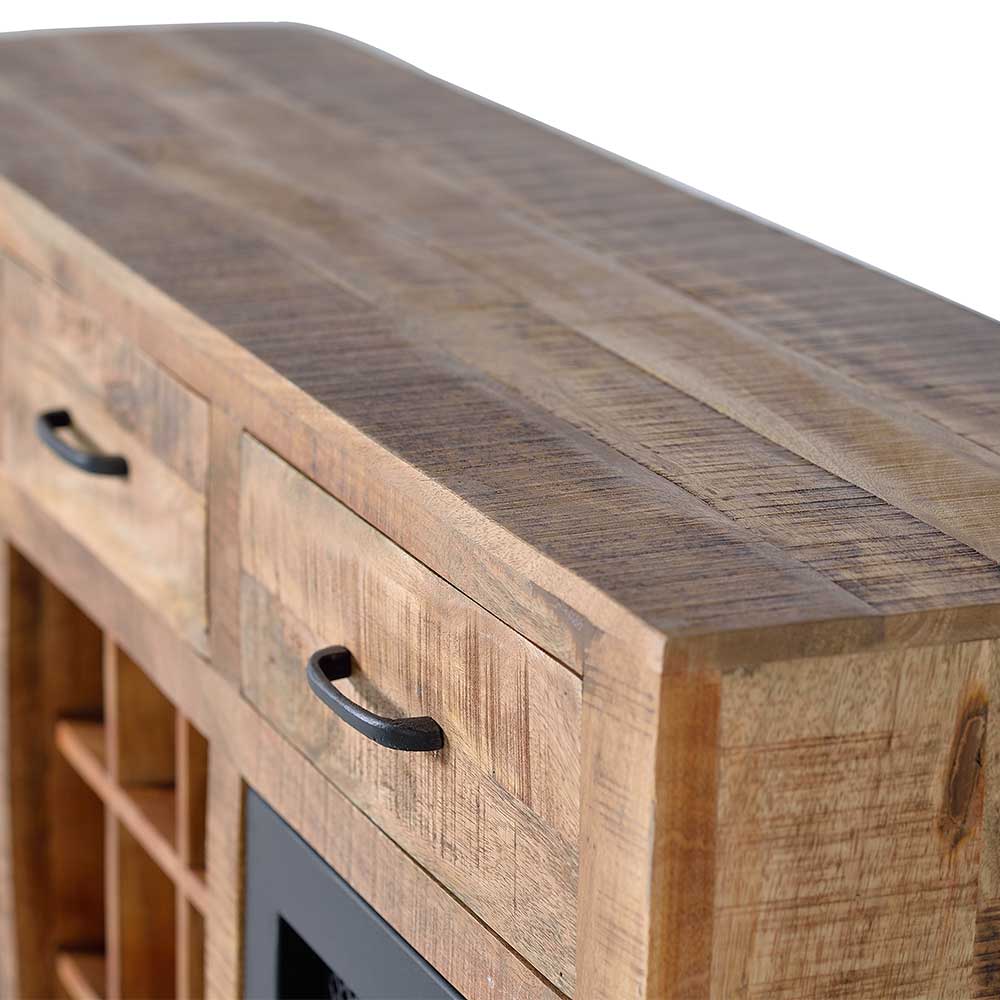 Industrial Sideboard mit Flaschenfächern - Thiano