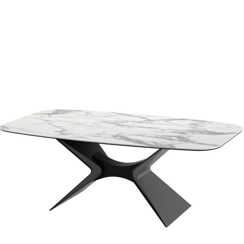 Design-Esstisch in Marmor Optik - Mint