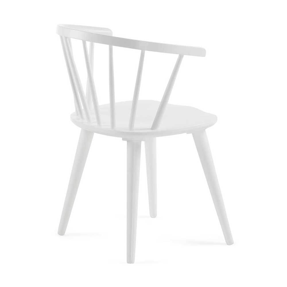 Skandi Stühle aus Holz in Weiß - Lurya (2er Set)