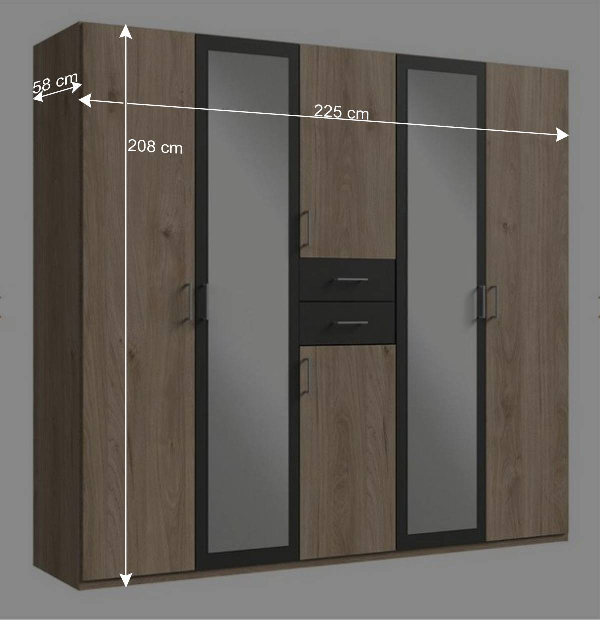 Schlafzimmer Drehtürenschrank modern - Ride
