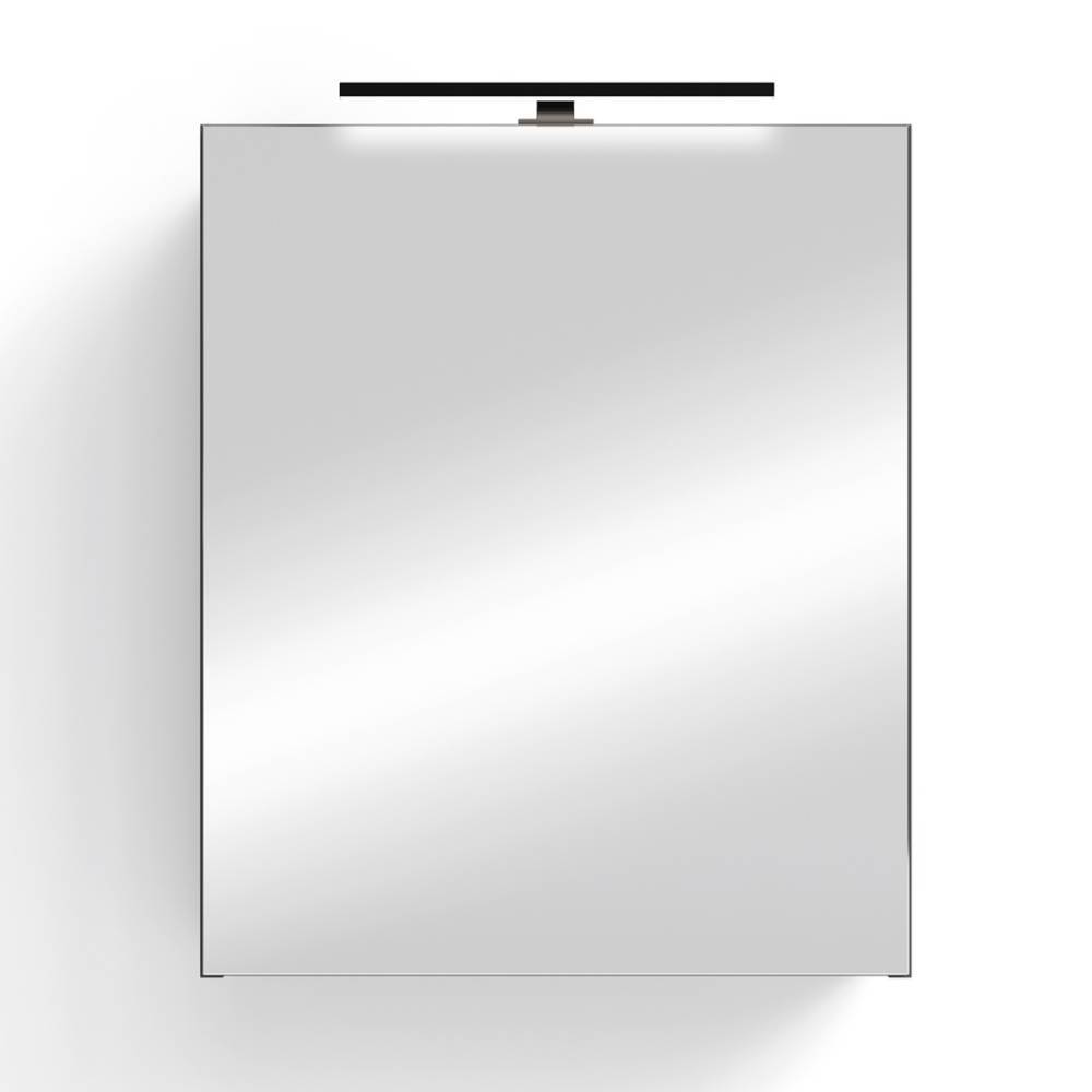 Moderner Badspiegelschrank mit verspiegelter Front und integrierter LED-Beleuchtung – Asta
