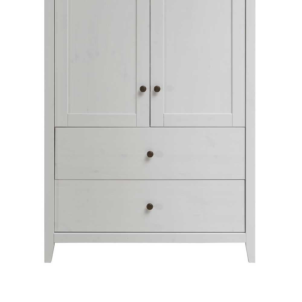 101x150x40 Landhaus Schrank in Weiß - Astinion