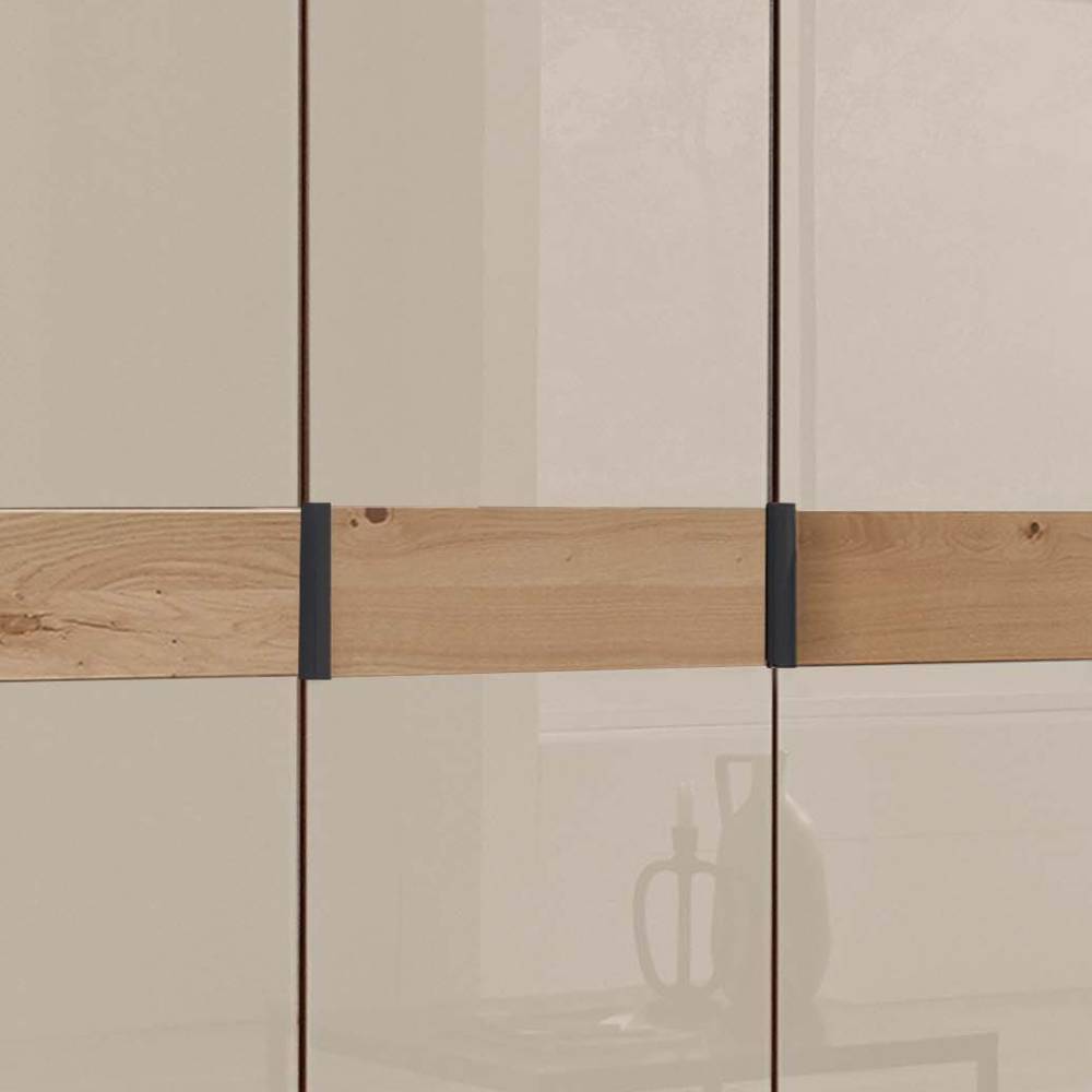 3-türiger Kleiderschrank mit Glasfront - Nikoba