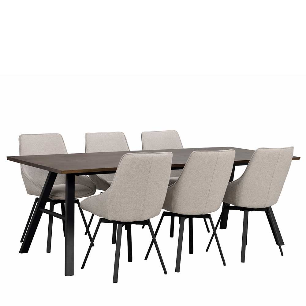 Set Tischgruppe für sechs Personen - Cigemba (siebenteilig)