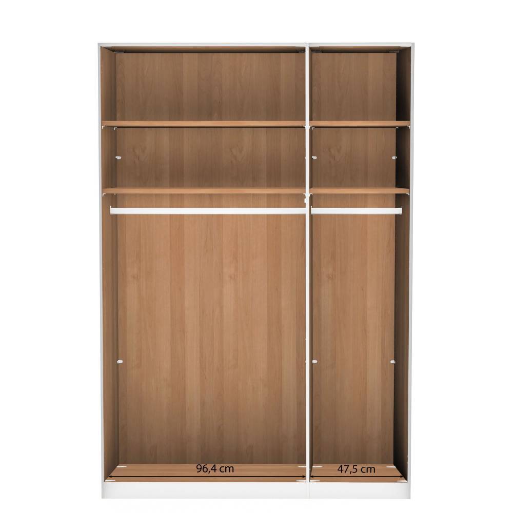 3-türiger Kleiderschrank mit 216 cm Höhe - Murray