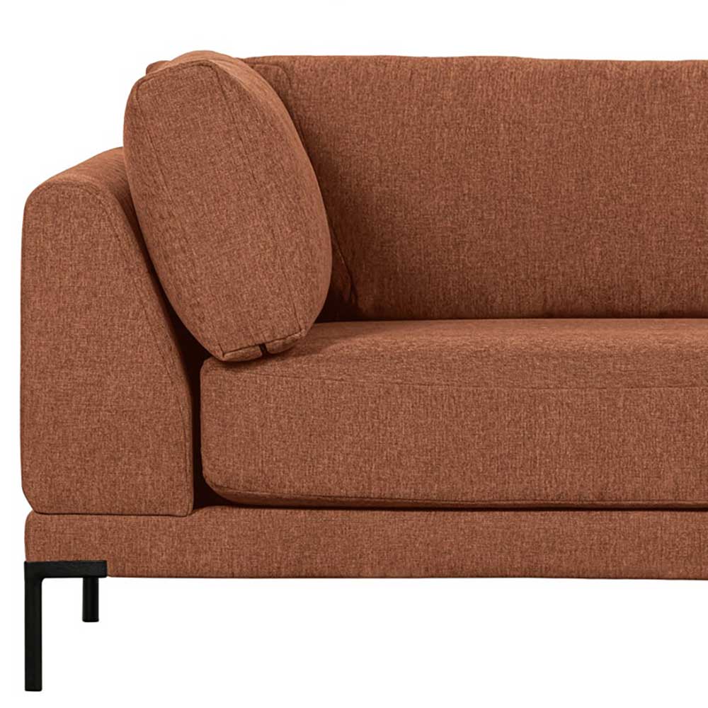Modulsofa Recamiere in Rost Braun - Brixx