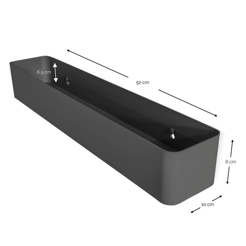 Badezimmerregal aus Stahl in Taupe - Wengton