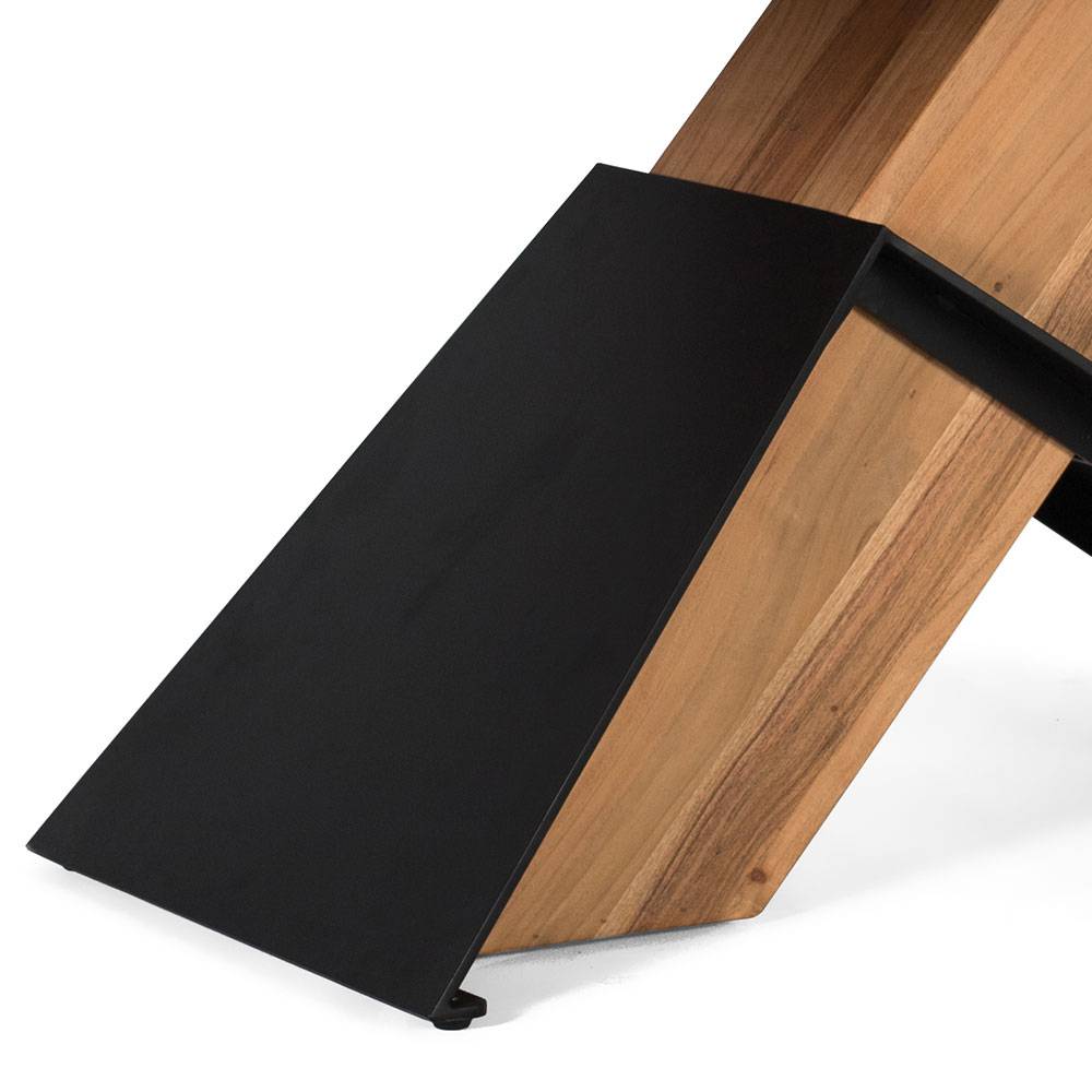 Design Esszimmertisch mit X-Säulenfuß - Aljana