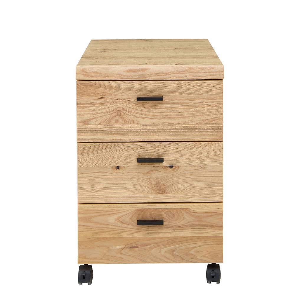 Schreibtisch Rollcontainer in Wildeiche teilmassiv - Setians